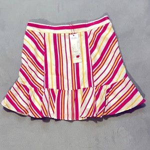 NWT Parker Poolside Stripe Vanessa Mini Skirt Size 4